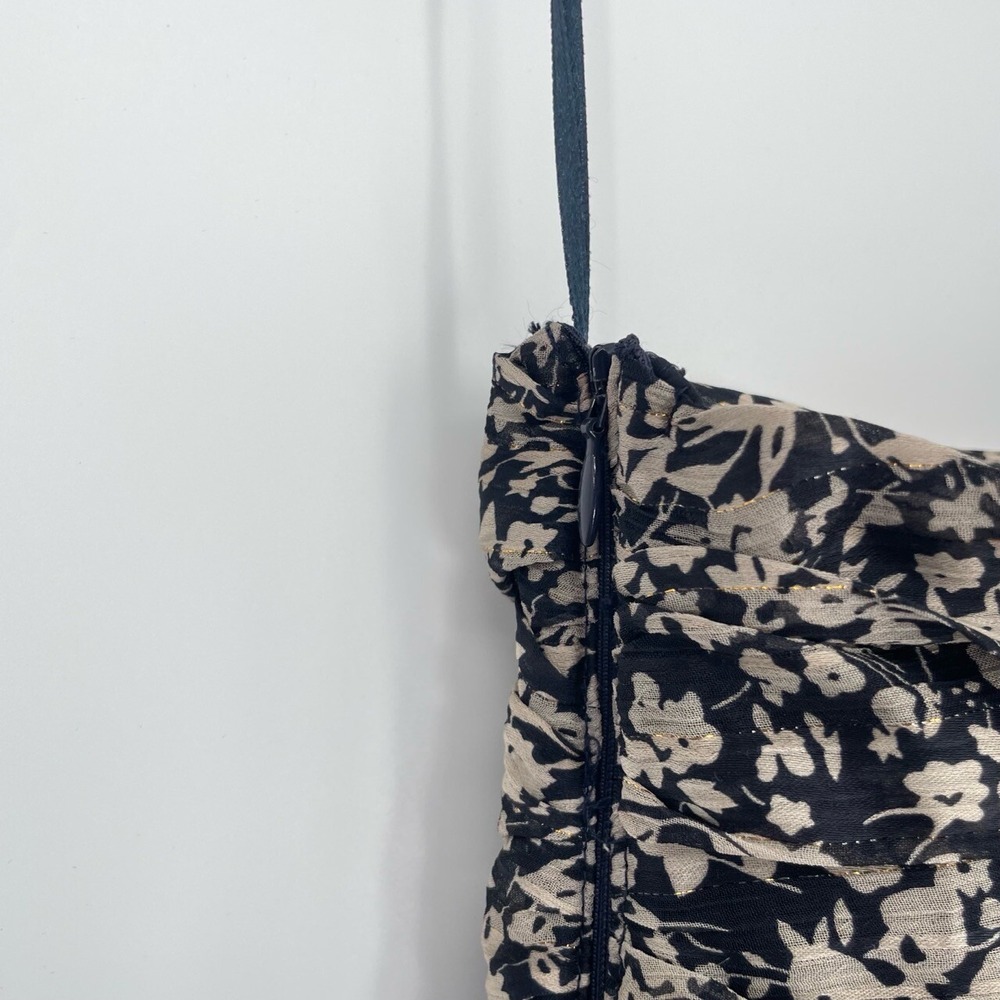 ASTR the Label Women Black Ivory Santorini Floral One Shoulder Midi Dress Size M - Picture 11 of 14